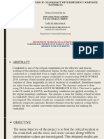 Design and Analysis of Crankshaft With Different Composite