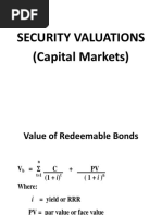 Bond &amp Equity Valuation