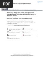 Optimising Design and Power Management in Energy Efficient Marine Vessel Power Systems