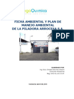 Ficha Ambiental Y Plan de Manejo Ambiental de La Piladora Arrocesa S.A