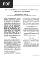 Research The Effect of UHV GIS Disconnector Contact Shape On The Multi-Restrike