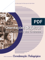 Integra - Orientações Didáticas Do Currículo Da Cidade Coordenação Pedagógica