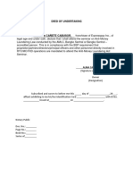 Deed of Undertaking - Amla Seminar - Legal 3 Copies