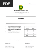 Peperiksaan Pertengahan Tahun Geo Ting 1 2018