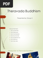 Theravada Buddhism: Presented by Group 5