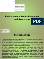 Environmental Public Education and Awareness