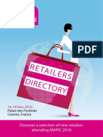 MAPIC 2016 Retailers Directory