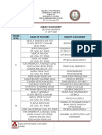 Subject Assignment (2nd Sem.)