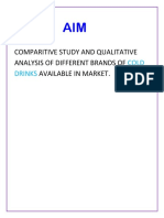 Comparitive Study and Qualitative Analysis of Different Brands of Available in Market