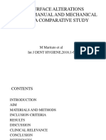 Root Surface Alterations Following Manual and Mechanical Scaling