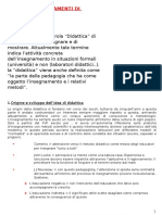 RIASSUNTO Fondamenti Di Didattica