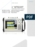 Anritsu BTS Master MT8220T Product Brochure 11410-00717T