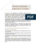 Prevención de Lesiones Musculares en El Fútbol