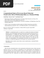 Materials: Computational Study of Ferrocene-Based Molecular Frameworks With 2,5-Diethynylpyridine As A Chemical Bridge