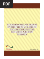 Reported Case Law Trends On The Freedom of Speech in The Islamic Republic of Pakistan English