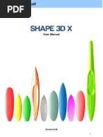 Shape 3D X: User Manual