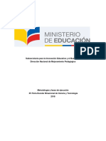 Metodología y Fases de Ejecución Feria Escolar Binacional de Ciencia y Tecnología - Final PDF