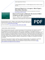 Synthesis and Reactivity in Inorganic, Metal-Organic, and Nano-Metal Chemistry