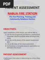 Patient Assessment: Nabua Fire Station