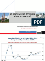 La Gestion de La Inversion Publica en El Peru