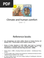 Climate and Human Comfort