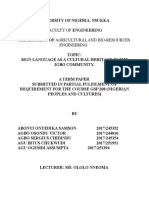 Sign Language As A Cultural Heritage in The Igbo Community