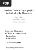 Loads of Codes Cryptography Activities