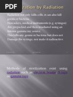 Sterilization by Radiation