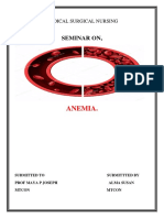 Anemia.: Seminar On