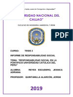 Informe de Responsabilidad Social