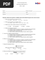 Direction: Read Each Question Carefully. Encircle The Letter That Gives The Correct Answer