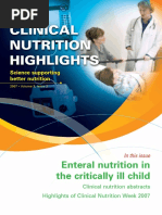 Enteral Nutrition in The Critically Ill Child: Science Supporting Better Nutrition