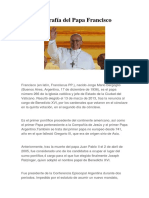 Biografia Del Papa Francisco