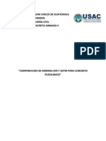 Comparacion de Normas Din y Astm para Concreto Puzolánico