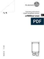 Operating Instructions Object Recognition Sensor