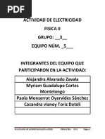 Actividad de Electricidad