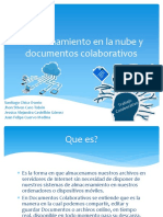 Almacenamiento en La Nubeo y Documentos Colaborativos