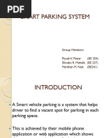 Smart Parking System: Group Members: Piyush V. Pawar (BE 254) Shivaba R. Mahalle (BE 237) Manthan M. Naik (BE241)