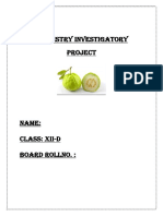 Class 12th Chemistry Project On Investigatory Test On Guava