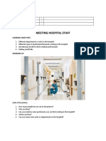 Meeting Hospital Staff Name: NIM: Date of Submission