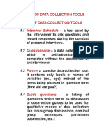 Lecture 4c - Development of Data Collection Tools