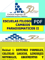 Escuelas Filosoficas y Cambios Paradigmaticos II Powert Point