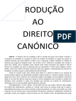 Introdução Ao Direito Canónico