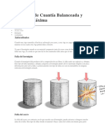 Concepto de Cuantía Balanceada y Cuantía Máxima: Antecedentes