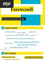 Excess2sell: Study by Corporate Strategy