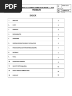 Refractory Method Statement of Refractory Liquid Burn Pit