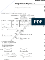 Sample Question Paper - : Mass of Nano Molar Mass Moles of Nano Volume of Solution