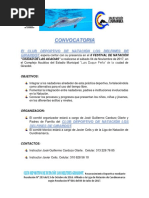 Convocatoria 1 Festival Noviembre 04 de 2017