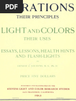 1920 Stevens Vibrations Their Principles Light and Colors