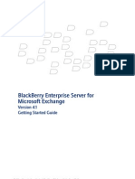 Blackberry Enterprise Server For Microsoft Exchange: Getting Started Guide